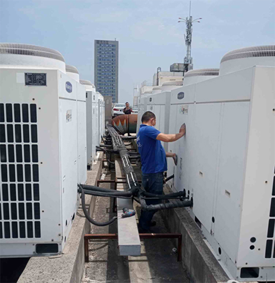 龙文中央空调制热和不制冷系统维修方法